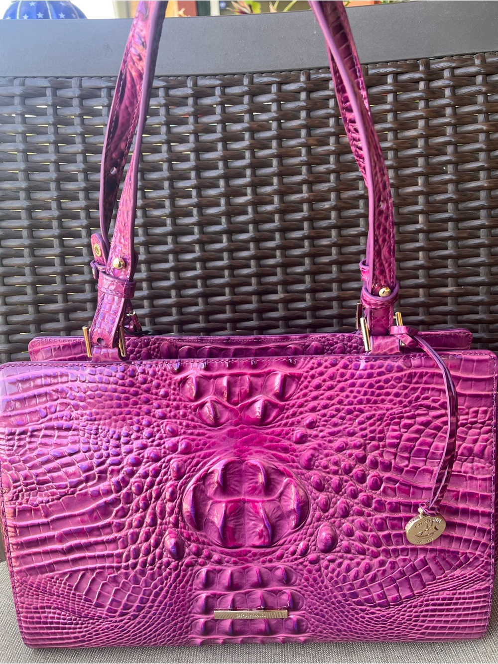 NWT Brahmin JOSETTE in DEWBERRY Shoulder Bag